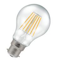 Crompton Lamps LED GLS 7.5W B22 Dimmable Filament Warm White Clear (60W Eqv)