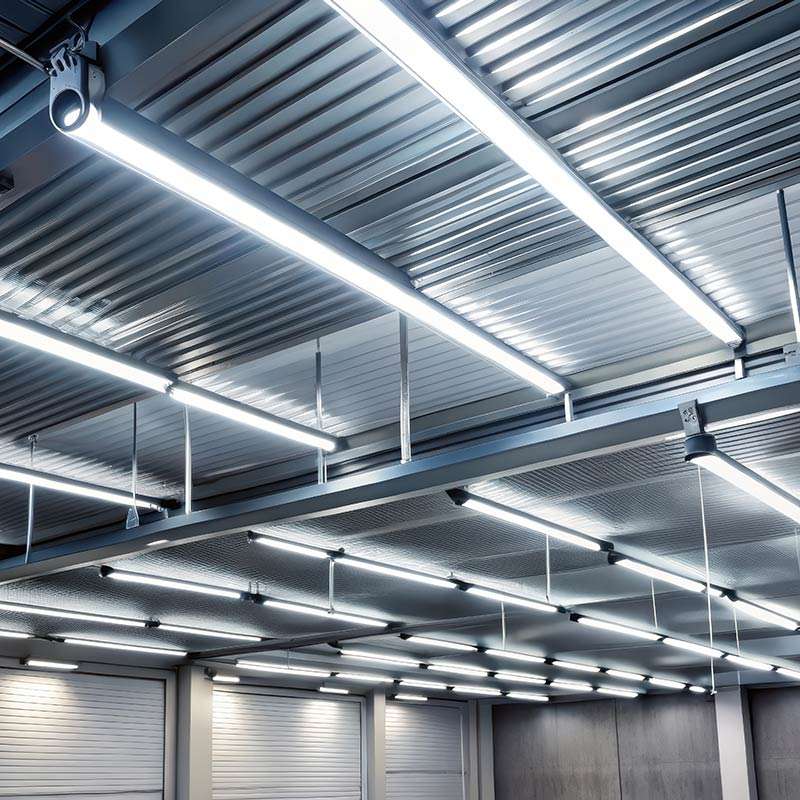 6500K daylight lights used in under ground car park