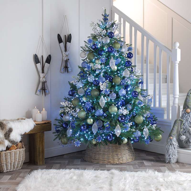 Icy Splendor Blue Christmas Tree