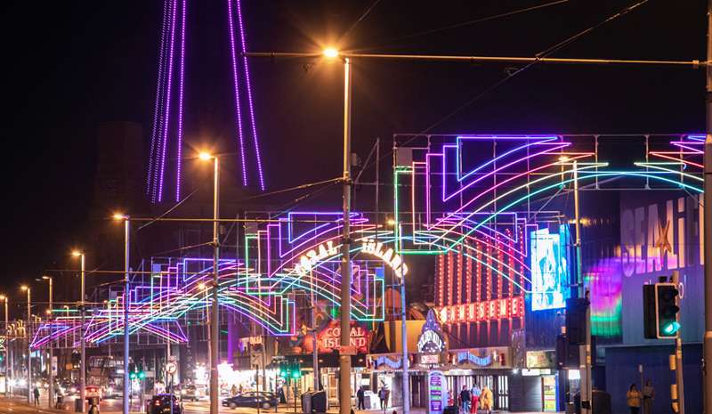 The Golden Mile Christmas Display at Blackpool Illuminations - Credit-VisitBlackpool