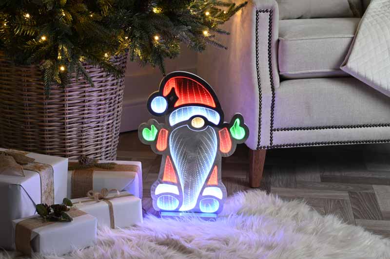 Festive 40cm Gnome Infinity Light
