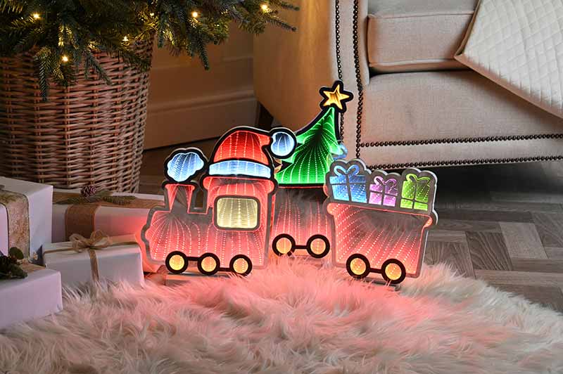 Festive 70cm Train Infinity Light