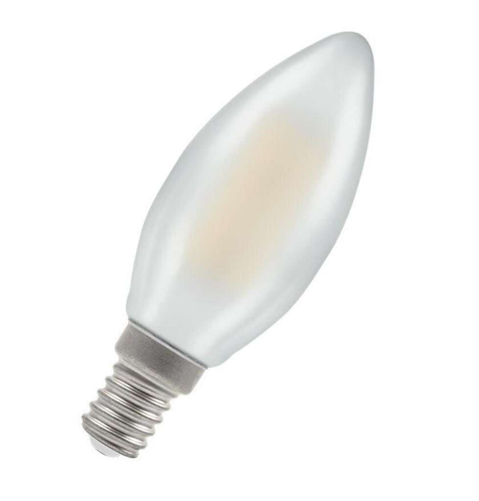 Crompton Lamps LED Candle 5W E14 Dimmable Filament Warm White Pearl (40W Eqv)