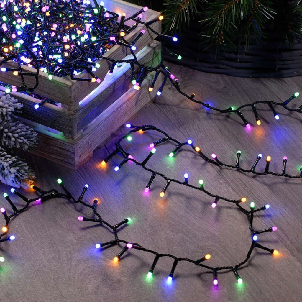 Festive 18.9m Indoor Christmas Fairy Lights 760 Pastel Multicoloured LEDs