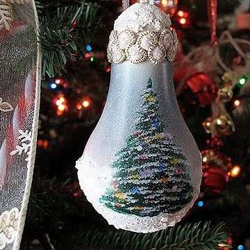 how to make a lightbulb christmas ornament